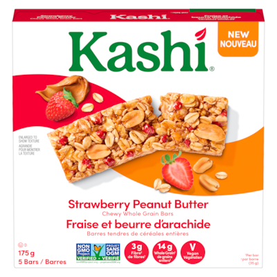 Kashi Chewy Whole Grain Bars Strawberry Peanut Butter 175 g, $3.42/100g