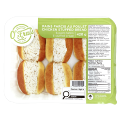 O'Frais Chicken Stuffed Bread 420 g, $2.14/100g