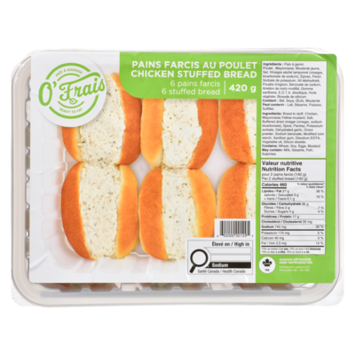 O'Frais Chicken Stuffed Bread 420 g, $2.14/100g