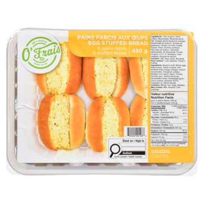 Petit pain à la salade aux œufs 420 g, 2,14 $/100g