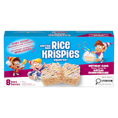 Kelloggs Bars Birthday Cake Flavour 176 g, $2.84/100g
