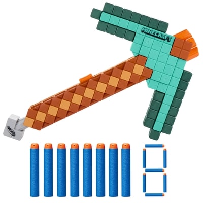 Hasbro Nerf Minecraft Diamond Pickaxe Dart Blaster 1 ea, $18.75/1ea