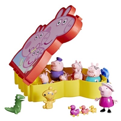 Peppa Pig Mallette familiale, coffret de figurines (SEULEMENT ICI)