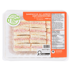 Sandwich au jambon 450 g, 1,78 $/100g