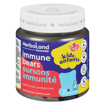 Herbaland Naturals Inc. Gummies Immune Bears Raspberry Lemon 60 ea, $0.33/1ea