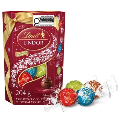 Lindt LINDOR Festive Assorted Chocolate Truffles Cornet Box 204 g, $7.35/100g
