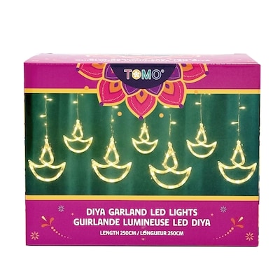 TOMO Diwali Diya LED Light Garland 1 ea, $19.00/1ea