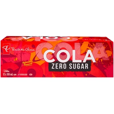 President's Choice Zero Sugar Cola 12 Pack 12x355.0 ml, $0.16/100ml