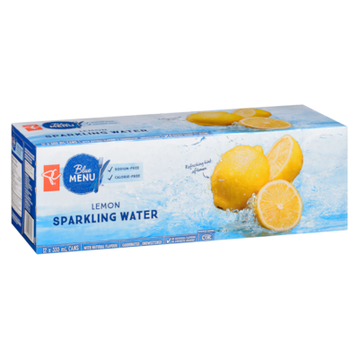 Lemon Sparkling Water, 12-Pack