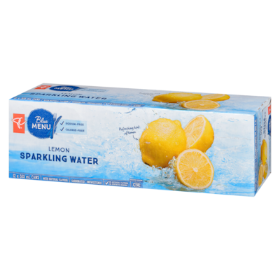 Lemon Sparkling Water, 12-Pack
