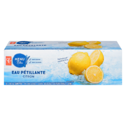 PC Menu Bleu Eau pétillante citron 12x355.0 ml, 0,16 $/100ml