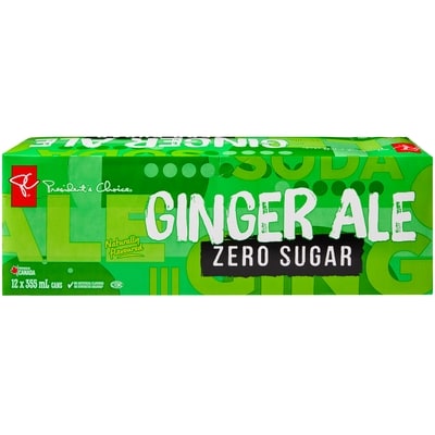 President's Choice Zero Sugar Ginger Ale 12 Pack 12x355.0 ml, $0.16/100ml