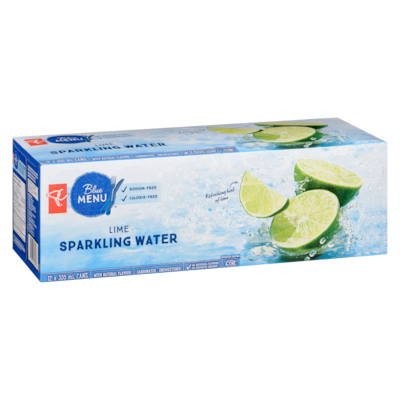 Lime Sparkling Water, 12-Pack