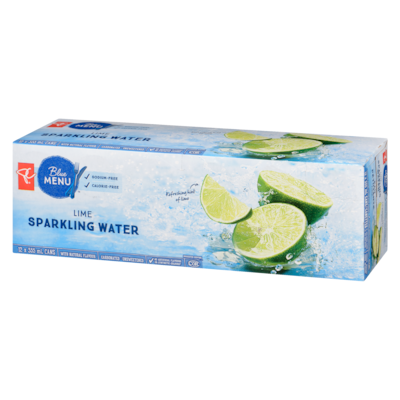 Lime Sparkling Water, 12-Pack