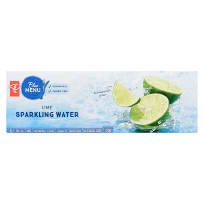 Lime Sparkling Water, 12-Pack