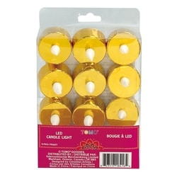 TOMO Bougie LED dorée, 12 carats 12 ea, 1,00 $/1ch
