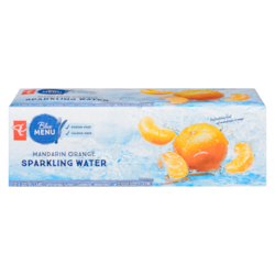 PC Blue Menu Sparkling Water Mandarin Orange 12x355.0 ml, $0.16/100ml