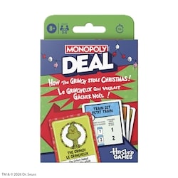 Hasbro Monopoly Deal : Le Grincheux qui voulait gâcher Noël, jeu de cartes 1 ea, 10,00 $/1ch