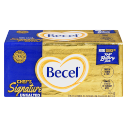 Becel 71% Vegetable Oil Spread, 8% Clarified Butter Chef's Signature Unsalted 454 g, $1.65/100g