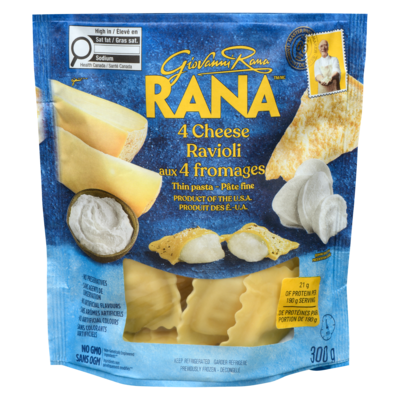 Giovanni Rana Thin Pasta 4 Cheese Ravioli 300 g, $2.33/100g