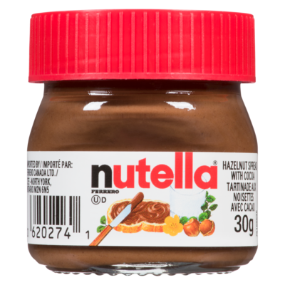 Nutella Tartinade aux noisettes avec cacao 30 g, 6,67 $/100g