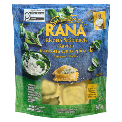 Giovanni Rana Thin Pasta Ricotta & Spinach Ravioli 300 g, $2.33/100g