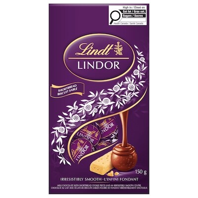 LINDOR Shortbread Milk Chocolate Truffles Bag