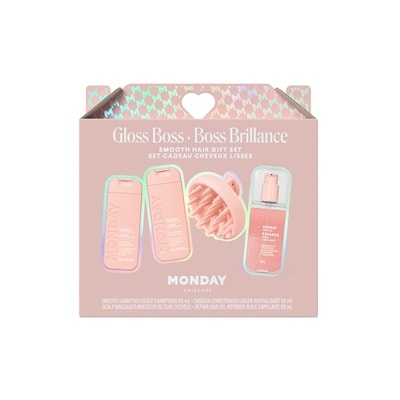Monday Gloss Boss Glossy Hair Gift Set, 4 Piece Set 1 ea, $25.00/1ea