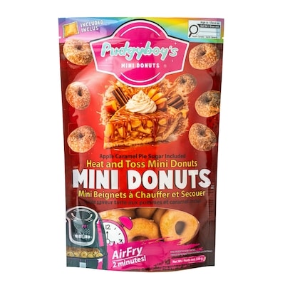 null Mini-beignets à réchauffer et à enrober saveur tarte aux pommes et caramel 320 g, 2,34 $/100g