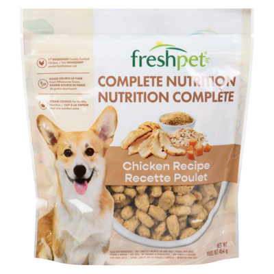 Freshpet Complete Nutrition Dog Food, Chicken Recipe 454 g, $2.20/100g
