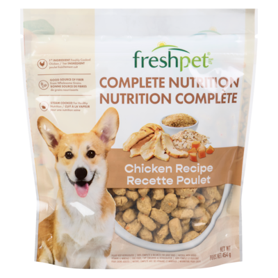 Freshpet Aliment complet pour chiens, recette poulet 454 g, 2,20 $/100g