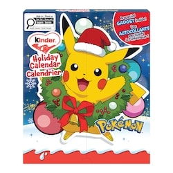 Kinder Pokémon Holiday Calendar 2026, 24 KINDER Assorted Chocolate Confections and Special Stickers 198 g, $9.09/100g
