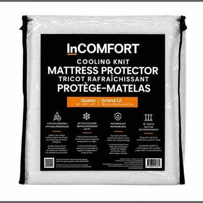  Protège-matelas rafraîchissant en tricot - Grand lit 1 ea, 45,00 $/1ch