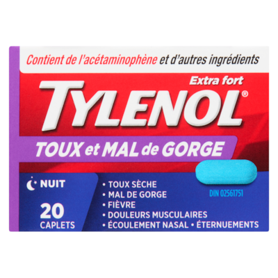 Toux et mal de gorge extra fort nuit
