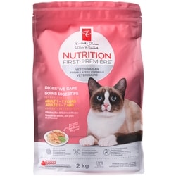 le Choix du Président Nourriture sèche de qualité supérieure pour chats Nutrition première, soins digestifs 2 kg, 0,55 $/100g