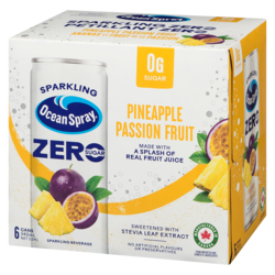 Ocean Spray Sparkling Beverage Pineapple Passion Fruit Zero Sugar