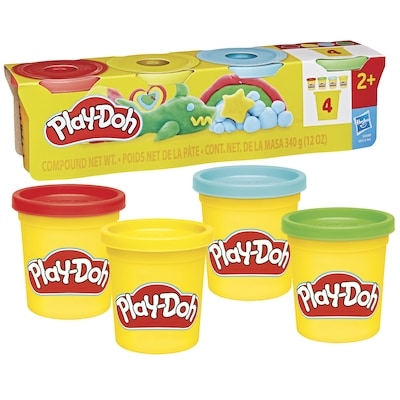 Play-Doh, assortiment de pack de 4 pots