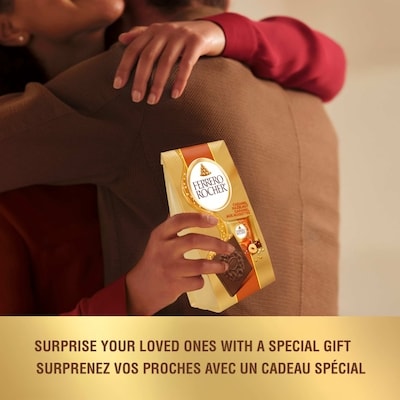 Premium Hazelnut Caramel Milk chocolate squares, 10 Individually Wrapped Chocolates, Great for Sharing or Gifting