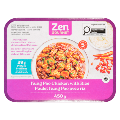Zen Gourmet Kung Pao Chicken with Rice 450 g, $2.22/100g