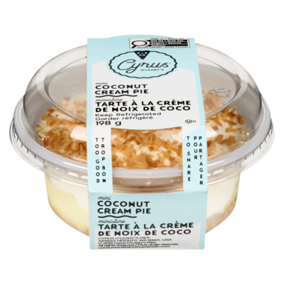 null Miniature tarte à la crème de noix de coco 198 g, 1,36 $/100g
