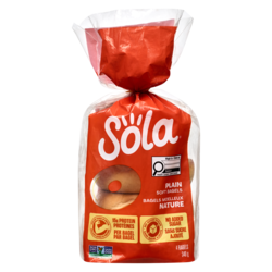 Sola Plain Bagels 340 g, $2.29/100g