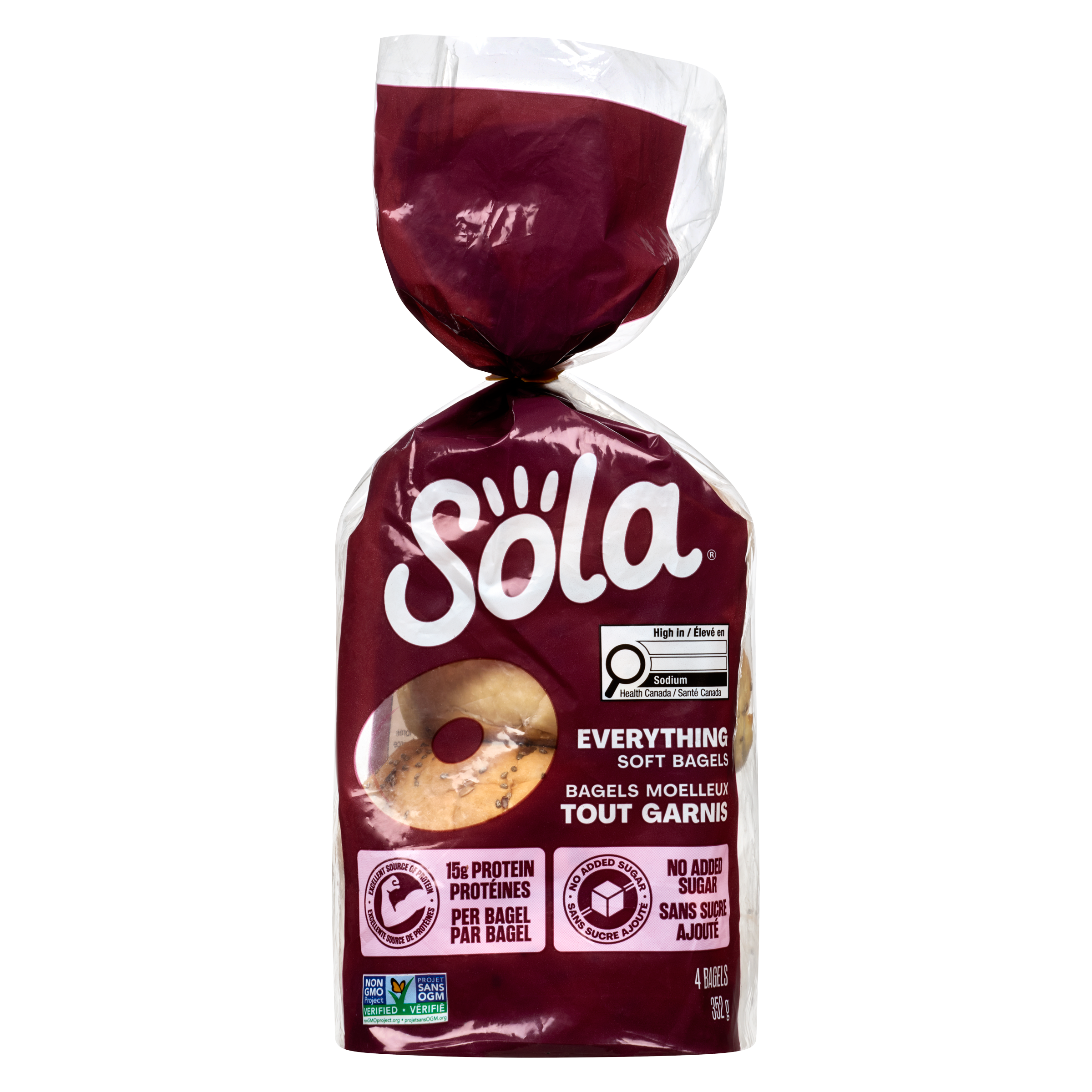 Sola Everything Bagels 370 g, $2.11/100g