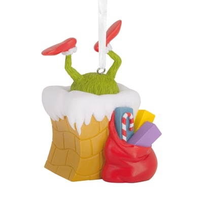 Hallmark Dr. Seuss's Grinch Christmas Ornament (Grinch in Chimney) 1 ea, $13.00/1ea