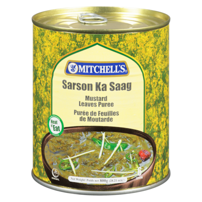Mitchell's Mustard Leaves Puree Sarson Ka Saag 800 g, $0.37/100g