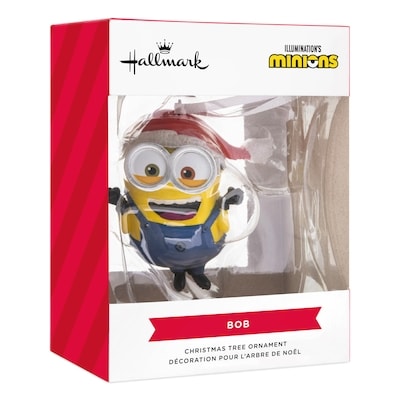 Minions Christmas Ornament (Bob in Santa Hat)