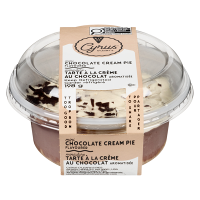 null Miniature tarte à la crème au chocolat aromatisée 198 g, 2,02 $/100g