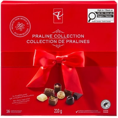 le Choix du Président Collection de pralines de chocolats fins assortis 210 g, 7,14 $/100g