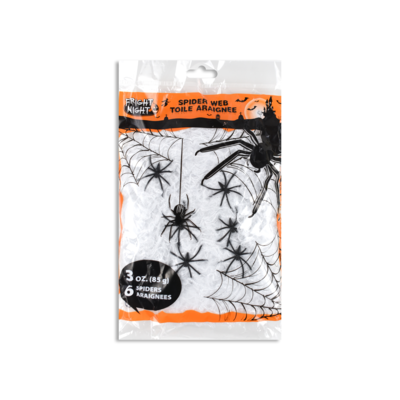 null Toile d'araignée avec 6 araignées 1 ea, 3,00 $/1ch