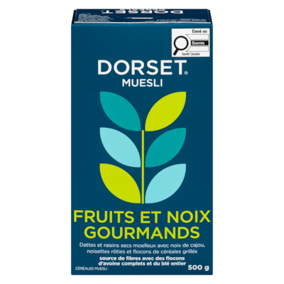 Dorset Céréales muesli fruits et noix gourmands 500 g, 1,40 $/100g
