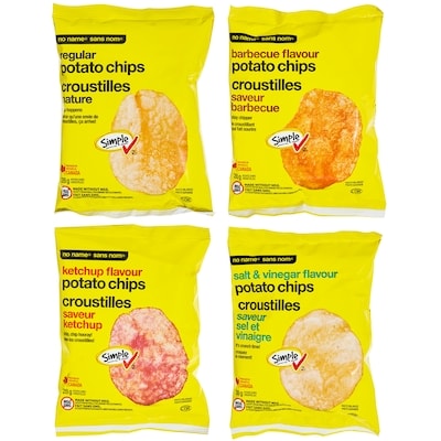 4 saveurs de croustilles pour varier le plaisir, 16 sacs en portions individuelles